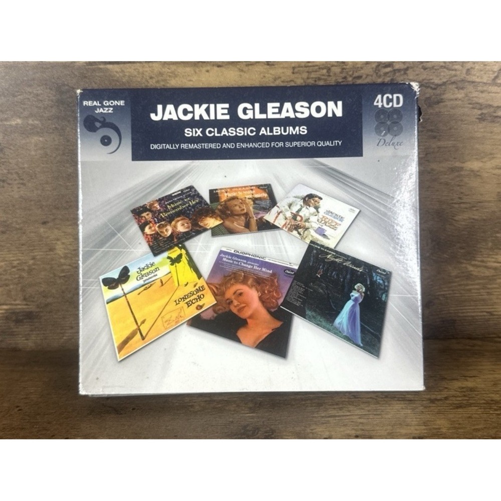 JACKIE GLEASON SIX CLASSIC ALBUMS 4 DISC CD SET Tested Working Fast Safe Shippin